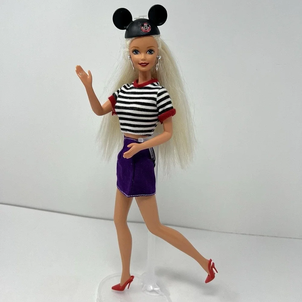 Disney Exclusive Fun‎ Barbie Doll in mickey mouse hat stripe shirt 1966-76